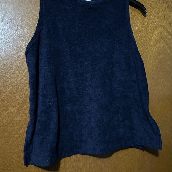 A New Day Terry Tank Top Navy Blue NWT Size M or L - Picture 8 of 12